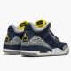 Choose To Buy Nike Air Jordan 3 Retro Michigan Men 820064 Black/University Gold-Cement G Shoes In Ireland