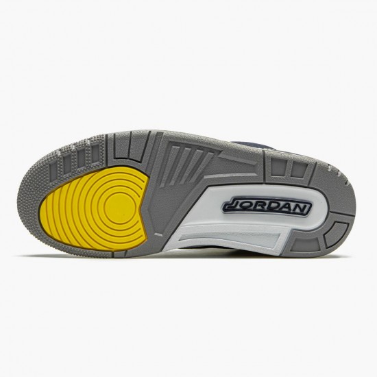 Choose To Buy Nike Air Jordan 3 Retro Michigan Men 820064 Black/University Gold-Cement G Shoes In Ireland