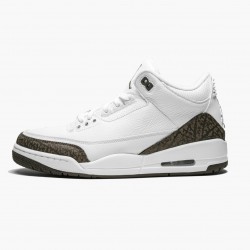 Nike Air Jordan 3 Retro "Mocha" Men/Women 136064 122 White/Chrome/Dark Mocha Shoes In Ireland