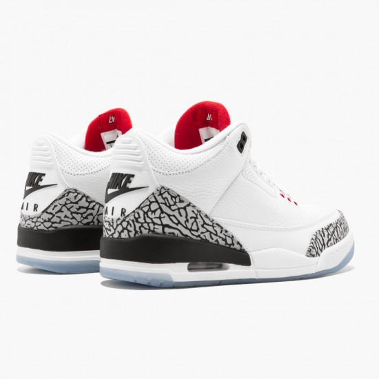 Click To Order Nike Air Jordan 3 Retro NRG Mocha Men 923096 101 White/Fire Red-Cement Grey Shoes In Ireland