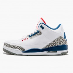 Nike Air Jordan 3 Retro OG "True Blue" Men 854262 106 White/Fire Red-True Blue Shoes In Ireland