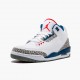 Choose To Buy Nike Air Jordan 3 Retro OG True Blue Men 854262 106 White/Fire Red-True Blue Shoes In Ireland