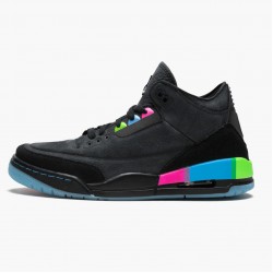 Nike Air Jordan 3 Retro "Quai54" Men/Women AT9195 001 Black/Black-Electric Green Shoes In Ireland