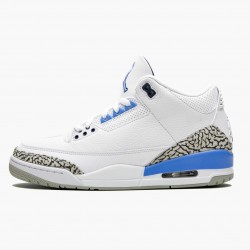 Nike Air Jordan 3 Retro "UNC" Men/Women CT8532 104 White/Valor Blue-Tech Gray Shoes In Ireland