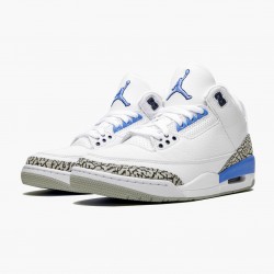 Nike Air Jordan 3 Retro "UNC" Men/Women CT8532 104 White/Valor Blue-Tech Gray Shoes In Ireland