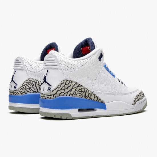 Click To Order Nike Air Jordan 3 Retro UNC Men/Women CT8532 104 White/Valor Blue-Tech Gray Shoes In Ireland