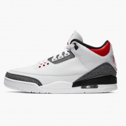 Nike Air Jordan 3 SE DNM "Fire Red" Men CZ6433 100 White/Fire Red-Black Shoes In Ireland