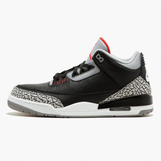 Order To Buy Nike Air Jordan 3 Retro OG Black/Cement Black/Fire Red-Cement Grey 854262 001 Aj3 Shoes In Ireland