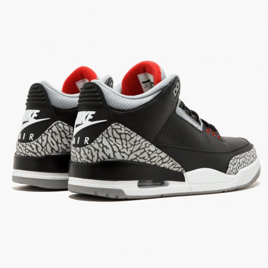 Order To Buy Nike Air Jordan 3 Retro OG Black/Cement Black/Fire Red-Cement Grey 854262 001 Aj3 Shoes In Ireland