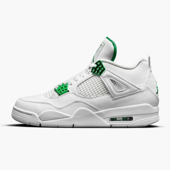 Order To Buy Nike Air Jordan 4 Retro Metallic Green Men/Women CT8527 113 White/Metallic Silver-Pine Gre Shoes In Ireland