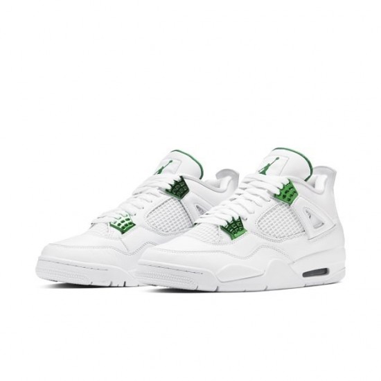 Order To Buy Nike Air Jordan 4 Retro Metallic Green Men/Women CT8527 113 White/Metallic Silver-Pine Gre Shoes In Ireland