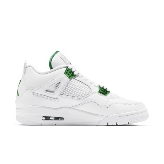 Order To Buy Nike Air Jordan 4 Retro Metallic Green Men/Women CT8527 113 White/Metallic Silver-Pine Gre Shoes In Ireland