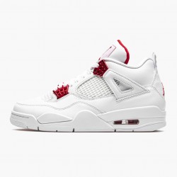 Nike Air Jordan 4 Retro "Metallic Red" Men/Women CT8527 112 White/Metallic Silver-Univers Shoes In Ireland