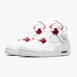 Nike Air Jordan 4 Retro "Metallic Red" Men/Women CT8527 112 White/Metallic Silver-Univers Shoes In Ireland