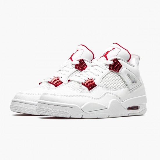 Click To Order Nike Air Jordan 4 Retro Metallic Red Men/Women CT8527 112 White/Metallic Silver-Univers Shoes In Ireland