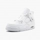 Choose To Buy Nike Air Jordan 4 Retro Pure Money Men/Women 308497 100 White/Metallic Silver Shoes In Ireland