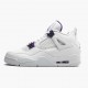 Order To Buy Nike Air Jordan 4 Retro Purple Metallic Men/Women White/Metallic Silver-Court Pu CT8527 115 Shoes In Ireland