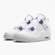 Order To Buy Nike Air Jordan 4 Retro Purple Metallic Men/Women White/Metallic Silver-Court Pu CT8527 115 Shoes In Ireland