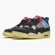 Order To Buy Nike Air Jordan 4 Retro Union Off Noir Men/Women DC9533 001 Off Noir/Brigade Blue-Dark Smo Shoes In Ireland