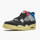 Order To Buy Nike Air Jordan 4 Retro Union Off Noir Men/Women DC9533 001 Off Noir/Brigade Blue-Dark Smo Shoes In Ireland