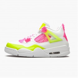 Nike Air Jordan 4 Retro "White Lemon Pink" Men/Women CV7808 100 White/Lemon Venom/Pink Blast Shoes In Ireland