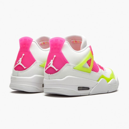 Order To Buy Nike Air Jordan 4 Retro White Lemon Pink Men/Women CV7808 100 White/Lemon Venom/Pink Blast Shoes In Ireland