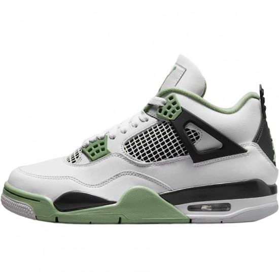 Choose To Buy Nike Air Jordan 4 Retro Seafoam White Oil Green-Dark Ash AQ9129-103 Shoes In Ireland