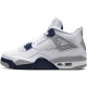 Click To Buy Nike Air Jordan 4 Midnight Navy White Midnight Navy Light Smoke Grey-Fire Red DH6927-140 Shoes In Ireland