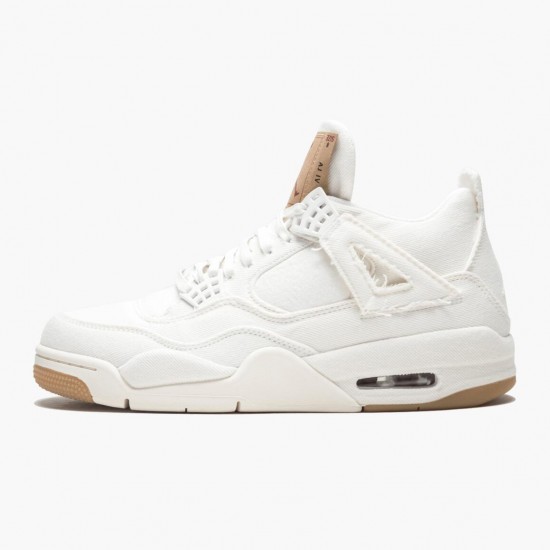 Choose To Buy Levis x Nike Air Jordan 4 Denim Men AO2571 100 White Shoes In Ireland