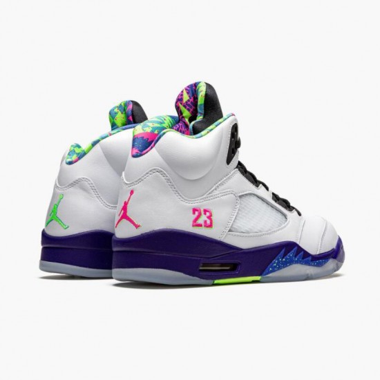 Click To Buy Nike Air Jordan 5 Retro Alternate Bel-Air Men/Women White Pink-Ghost Green DB3335 100 Shoes In Ireland