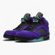 Click To Buy Nike Air Jordan 5 Retro Alternate Grape Men Grape Ice/Black-Clear-New Emer 136027 500 Shoes In Ireland