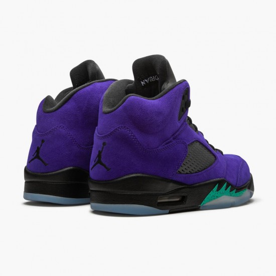 Click To Buy Nike Air Jordan 5 Retro Alternate Grape Men Grape Ice/Black-Clear-New Emer 136027 500 Shoes In Ireland