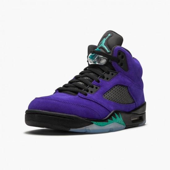 Click To Buy Nike Air Jordan 5 Retro Alternate Grape Men Grape Ice/Black-Clear-New Emer 136027 500 Shoes In Ireland