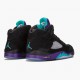 Choose To Buy Nike Air Jordan 5 Retro Black Grape Men/Women Black/New Emerald-Grape Ice 136027 007 Shoes In Ireland