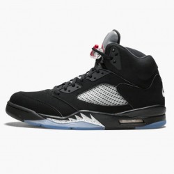 Nike Air Jordan 5 Retro Black Metallic Men/Women Black/Metallic Silver 845035 003 Shoes In Ireland