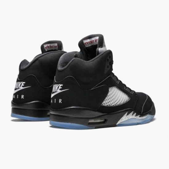 Select and Buy Nike Air Jordan 5 Retro Black Metallic Men/Women Black/Metallic Silver 845035 003 Shoes In Ireland