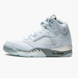 Nike Air Jordan 5 Retro Bluebird Men/Women With Silver White DD9336 400 Shoes In Ireland