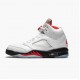 Order To Buy Nike Air Jordan 5 Retro Fire Red Silver Tongue Men True White/Fire Red-Black DA1911 102 Shoes In Ireland