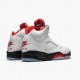 Order To Buy Nike Air Jordan 5 Retro Fire Red Silver Tongue Men True White/Fire Red-Black DA1911 102 Shoes In Ireland