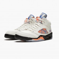 Nike Air Jordan 5 Retro "International Flight" Men/Women Sail/Racer Blue-Cone-Black 136027 148 Shoes In Ireland