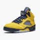 Choose To Buy Nike Air Jordan 5 Retro Michigan (2019) Men/Women Amarillo/College Navy CQ9541 704 Shoes In Ireland