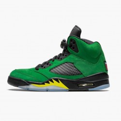 Nike Air Jordan 5 Retro SE "Oregon" Men/Women Green Yellow CK6631 307 Shoes In Ireland