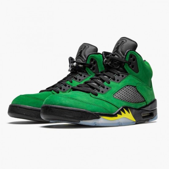 Click To Buy Nike Air Jordan 5 Retro SE Oregon Men/Women Green Yellow CK6631 307 Shoes In Ireland