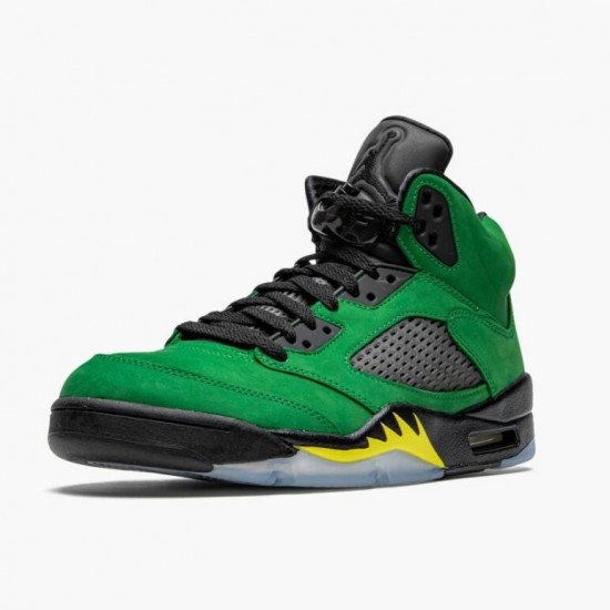 Click To Buy Nike Air Jordan 5 Retro SE Oregon Men/Women Green Yellow CK6631 307 Shoes In Ireland