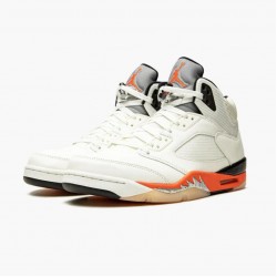 Nike Air Jordan 5 Retro "Shattered Backboard" Men/Women Sail Orange Black DC1060 100 Shoes In Ireland