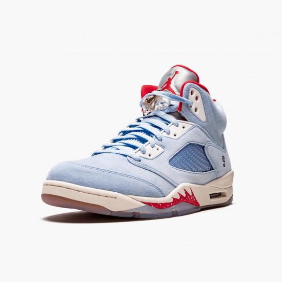 Choose To Buy Nike Air Jordan 5 Retro Trophy Room Ice Blue Men/Women Ice Blue/University Red-Sail-M CI1899 400 Shoes In Ireland