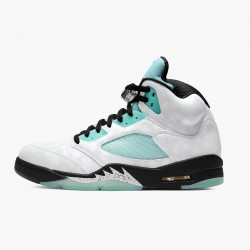 Nike Air Jordan Retro 5 "Island Green" Men/Women White/Black-White-Island Green CN2932 100 Shoes In Ireland