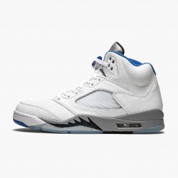 Nike Air Jordan 5 Retro "White Stealth" DD0587 140 White/Stealth-Black-Hyper Roya Men Shoes In Ireland