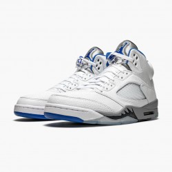 Nike Air Jordan 5 Retro "White Stealth" DD0587 140 White/Stealth-Black-Hyper Roya Men Shoes In Ireland