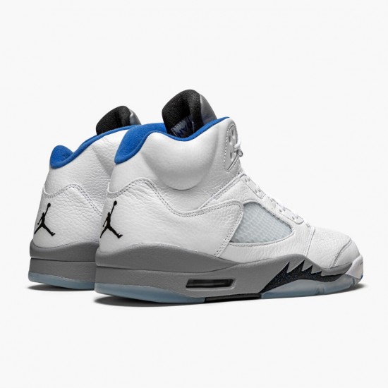 Order To Buy Nike Air Jordan 5 Retro White Stealth DD0587 140 White/Stealth-Black-Hyper Roya Men Shoes In Ireland